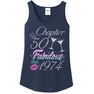 Cute Chapter 50th Birthday Fabulous Since 1974 Ladies Essential Tank