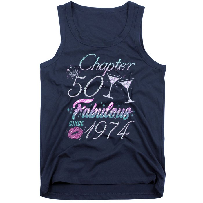 Cute Chapter 50th Birthday Fabulous Since 1974 Tank Top