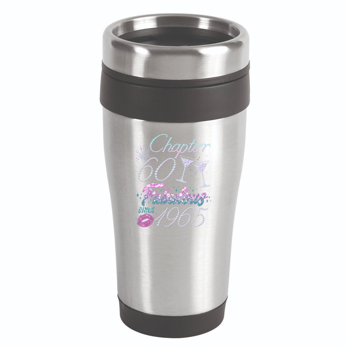 Cute Chapter 60th Birthday Fabulous Since 1965 16oz Travel Tumbler