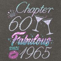 Cute Chapter 60th Birthday Fabulous Since 1965 Cotton Canvas Backpack