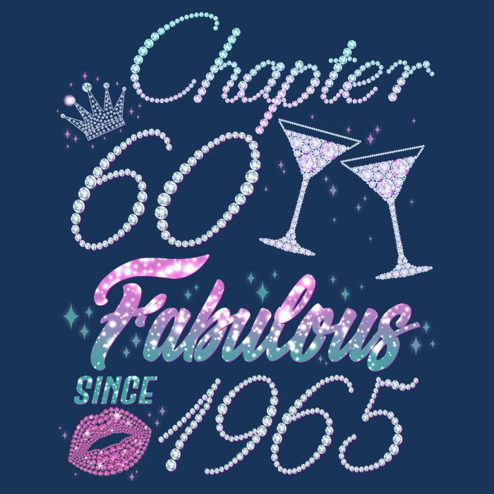Cute Chapter 60th Birthday Fabulous Since 1965 Button