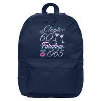 Cute Chapter 60th Birthday Fabulous Since 1965 16 in Basic Backpack