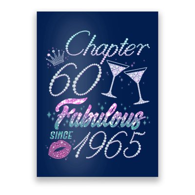 Cute Chapter 60th Birthday Fabulous Since 1965 Poster