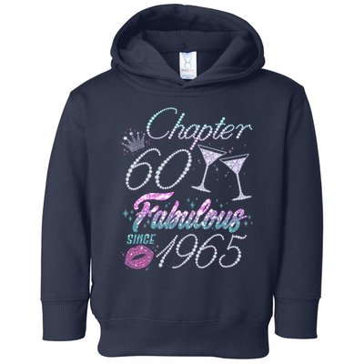 Cute Chapter 60th Birthday Fabulous Since 1965 Toddler Hoodie