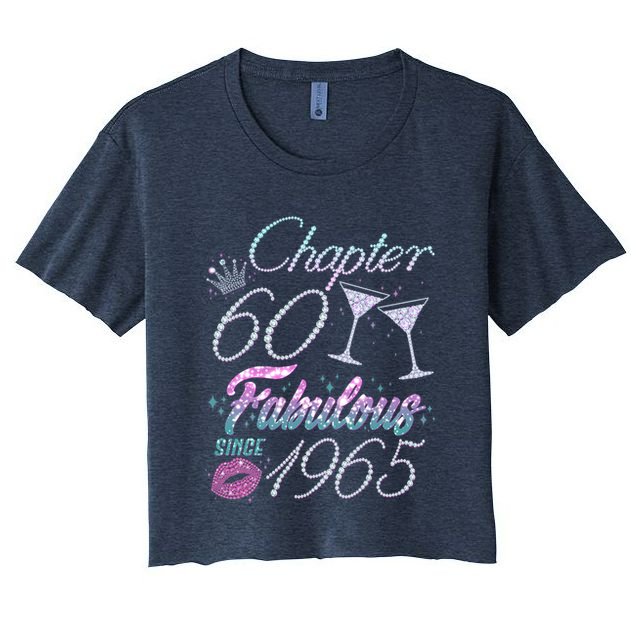 Cute Chapter 60th Birthday Fabulous Since 1965 Crop Top