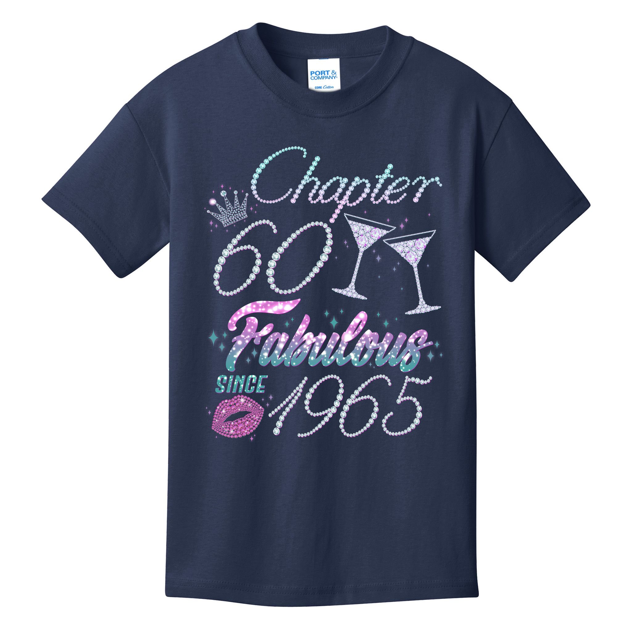Cute Chapter 60th Birthday Fabulous Since 1965 Kids T-Shirt