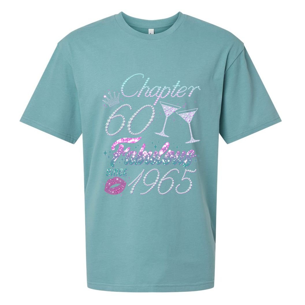 Cute Chapter 60th Birthday Fabulous Since 1965 Sueded Cloud Jersey T-Shirt