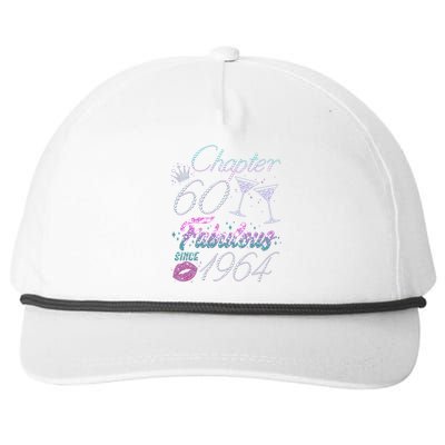 Cute Chapter 60th Birthday Fabulous Since 1964 Snapback Five-Panel Rope Hat