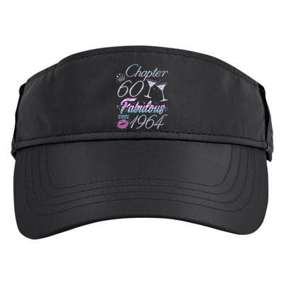 Cute Chapter 60th Birthday Fabulous Since 1964 Adult Drive Performance Visor