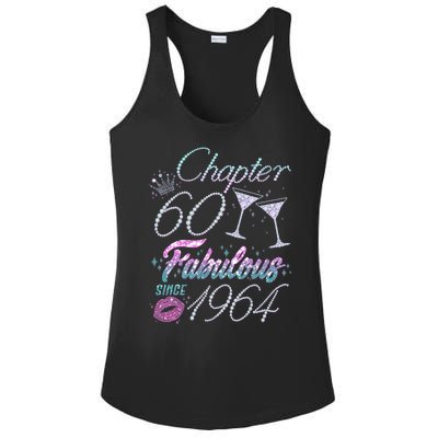 Cute Chapter 60th Birthday Fabulous Since 1964 Ladies PosiCharge Competitor Racerback Tank