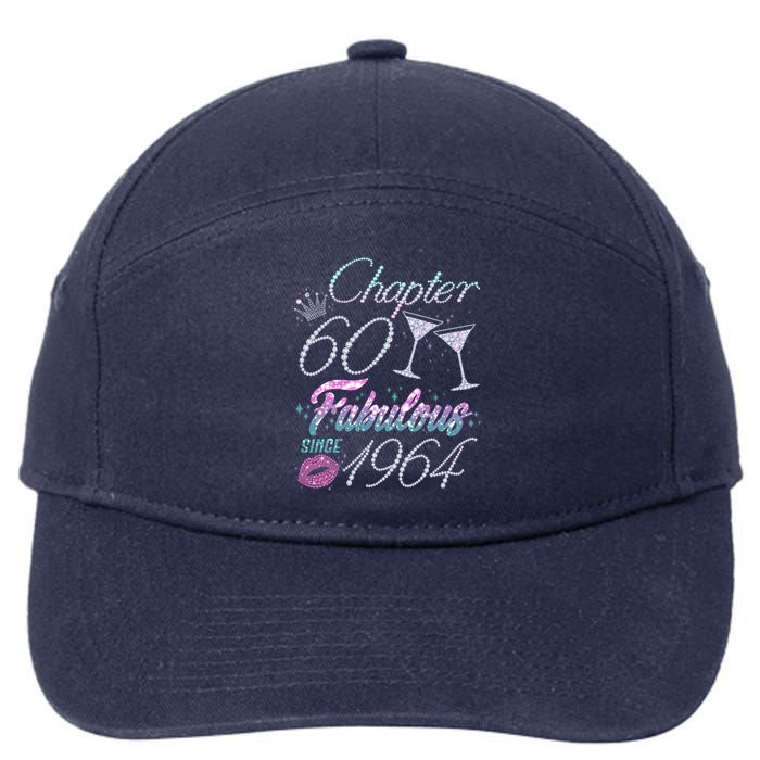 Cute Chapter 60th Birthday Fabulous Since 1964 7-Panel Snapback Hat