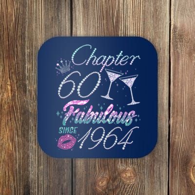 Cute Chapter 60th Birthday Fabulous Since 1964 Coaster