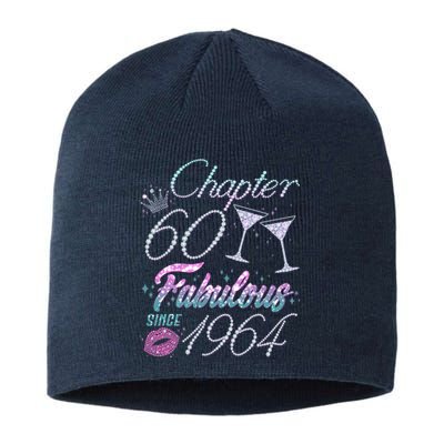 Cute Chapter 60th Birthday Fabulous Since 1964 Sustainable Beanie