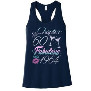 Cute Chapter 60th Birthday Fabulous Since 1964 Women's Racerback Tank