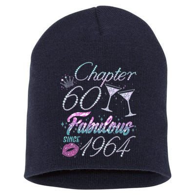 Cute Chapter 60th Birthday Fabulous Since 1964 Short Acrylic Beanie