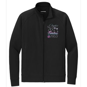 Cute Chapter 70th Birthday Fabulous Since 1955 Stretch Full-Zip Cadet Jacket