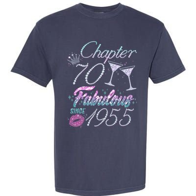 Cute Chapter 70th Birthday Fabulous Since 1955 Garment-Dyed Heavyweight T-Shirt