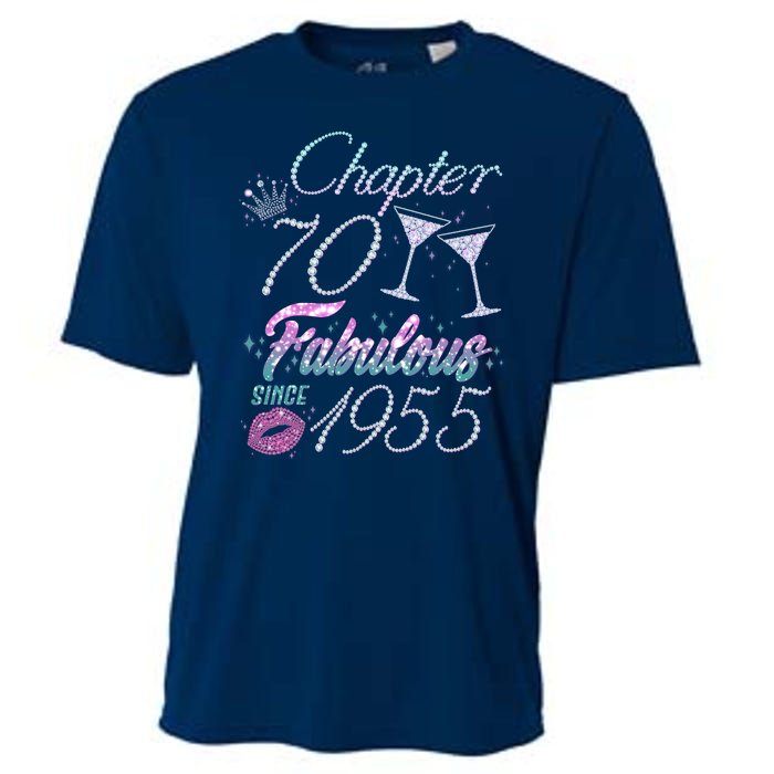 Cute Chapter 70th Birthday Fabulous Since 1955 Cooling Performance Crew T-Shirt