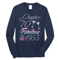 Cute Chapter 70th Birthday Fabulous Since 1955 Long Sleeve Shirt