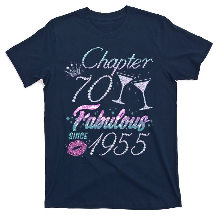 Cute Chapter 70th Birthday Fabulous Since 1955 T-Shirt