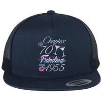 Cute Chapter 70th Birthday Fabulous Since 1955 Flatbill Hat