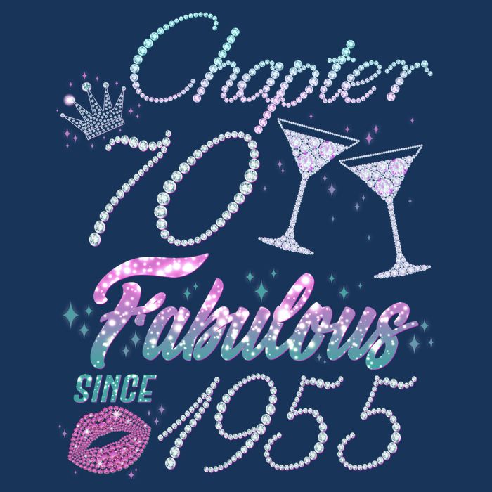 Cute Chapter 70th Birthday Fabulous Since 1955 Flatbill Hat