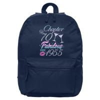 Cute Chapter 70th Birthday Fabulous Since 1955 16 in Basic Backpack