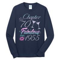 Cute Chapter 70th Birthday Fabulous Since 1955 Tall Long Sleeve T-Shirt