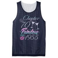 Cute Chapter 70th Birthday Fabulous Since 1955 Mesh Reversible Basketball Jersey Tank