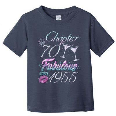 Cute Chapter 70th Birthday Fabulous Since 1955 Toddler T-Shirt