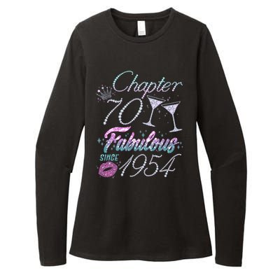 Cute Chapter 70th Birthday Fabulous Since 1954 Womens CVC Long Sleeve Shirt