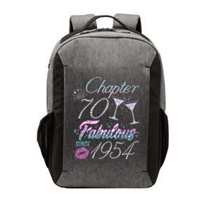 Cute Chapter 70th Birthday Fabulous Since 1954 Vector Backpack