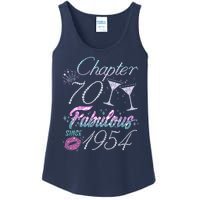 Cute Chapter 70th Birthday Fabulous Since 1954 Ladies Essential Tank