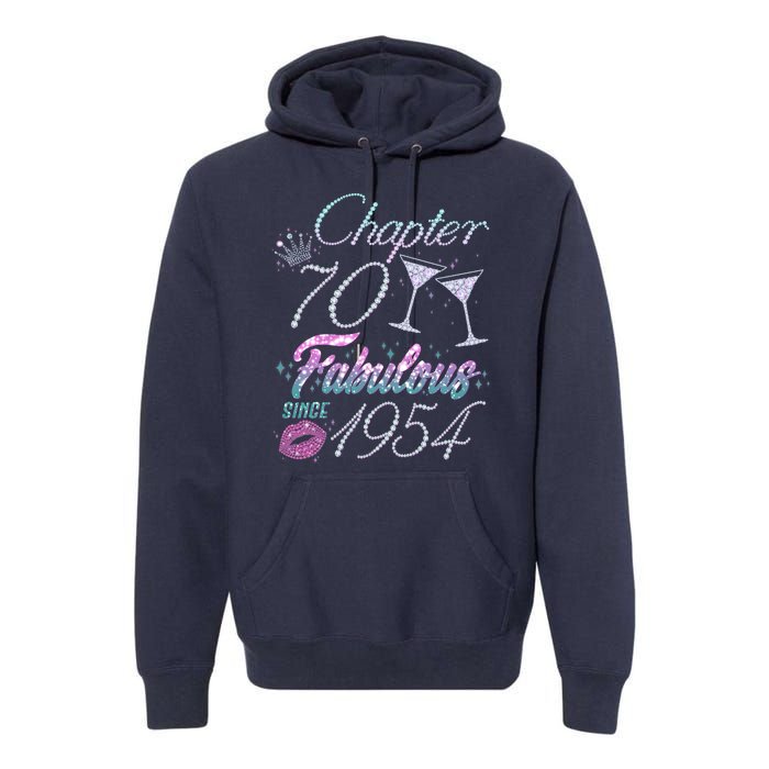 Cute Chapter 70th Birthday Fabulous Since 1954 Premium Hoodie