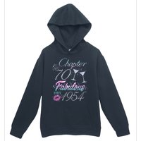 Cute Chapter 70th Birthday Fabulous Since 1954 Urban Pullover Hoodie