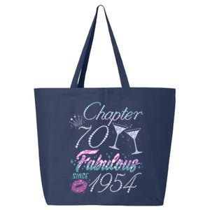 Cute Chapter 70th Birthday Fabulous Since 1954 25L Jumbo Tote