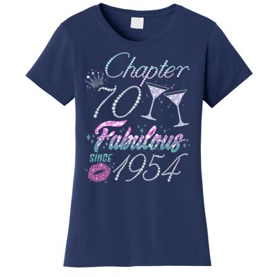 Cute Chapter 70th Birthday Fabulous Since 1954 Women's T-Shirt