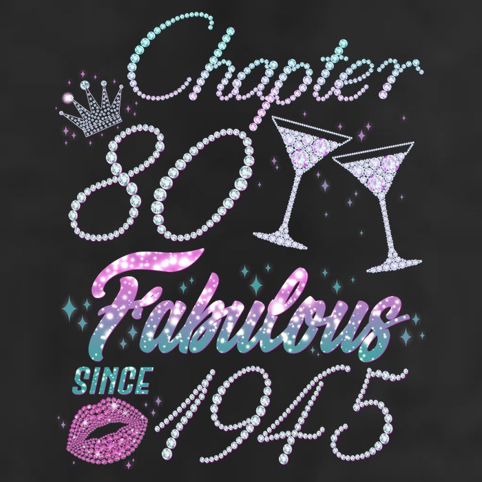 Cute Chapter 80th Birthday Fabulous Since 1945 Adult Drive Performance Visor