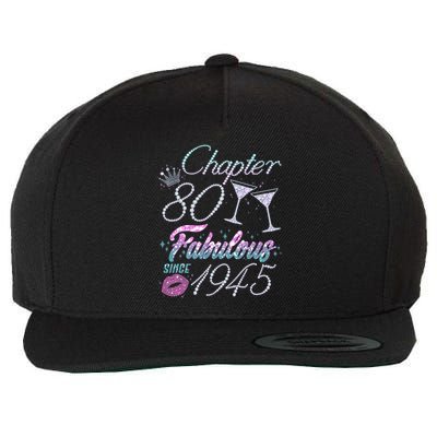Cute Chapter 80th Birthday Fabulous Since 1945 Wool Snapback Cap