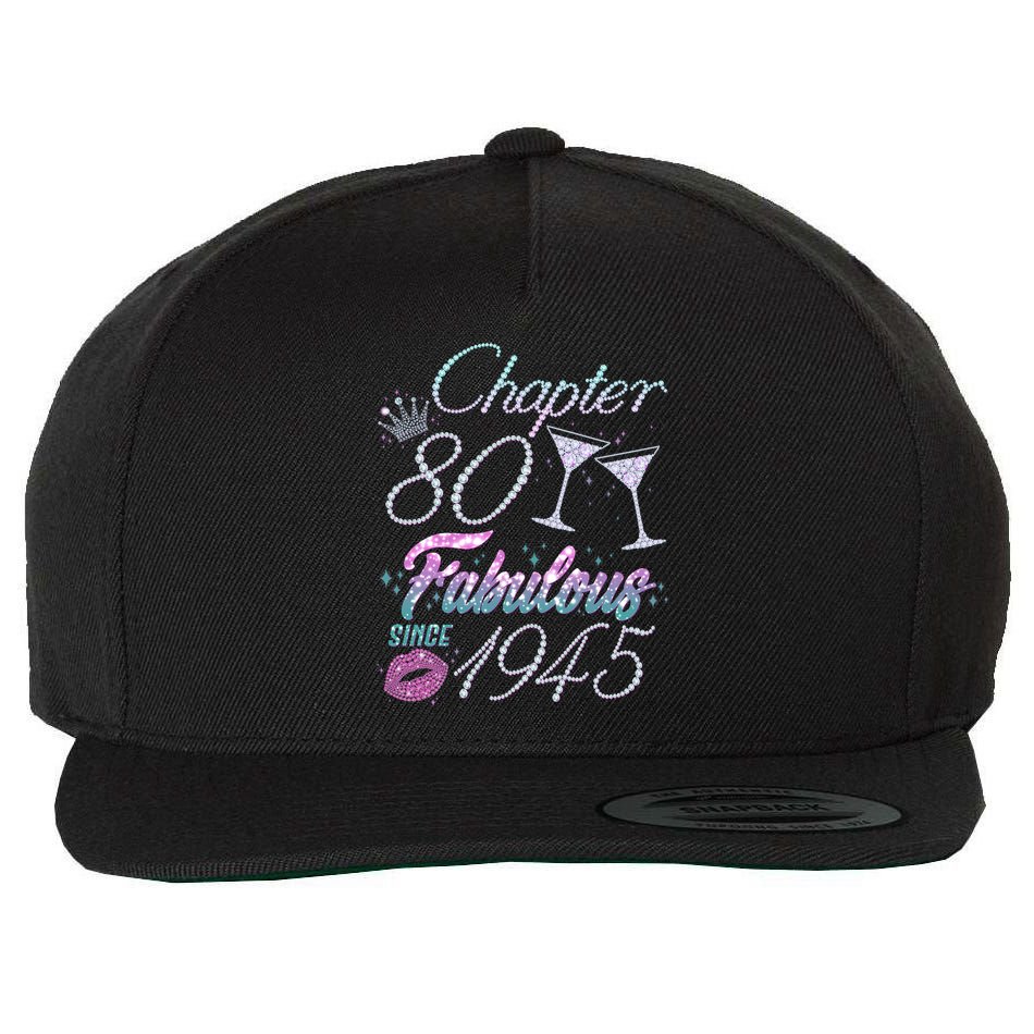 Cute Chapter 80th Birthday Fabulous Since 1945 Wool Snapback Cap