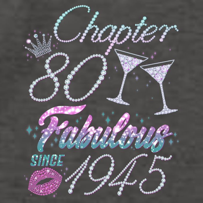 Cute Chapter 80th Birthday Fabulous Since 1945 Vector Backpack