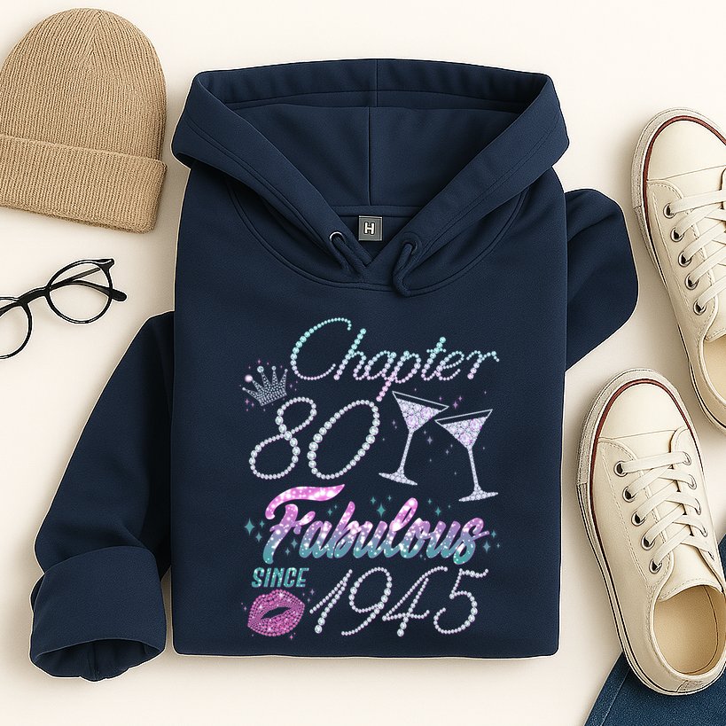 Cute Chapter 80th Birthday Fabulous Since 1945 Hoodie