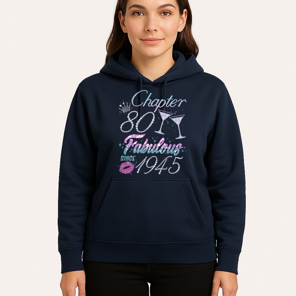 Cute Chapter 80th Birthday Fabulous Since 1945 Hoodie