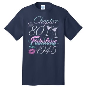 Cute Chapter 80th Birthday Fabulous Since 1945 Tall T-Shirt