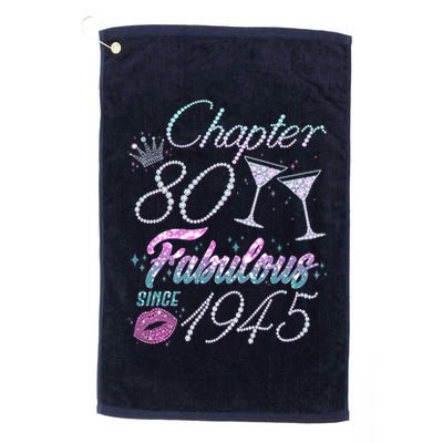 Cute Chapter 80th Birthday Fabulous Since 1945 Golf Towel