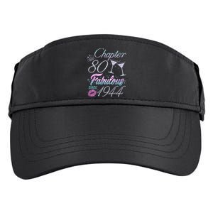 Cute Chapter 80th Birthday Fabulous Since 1944 Adult Drive Performance Visor