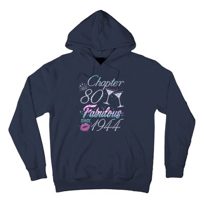 Cute Chapter 80th Birthday Fabulous Since 1944 Hoodie