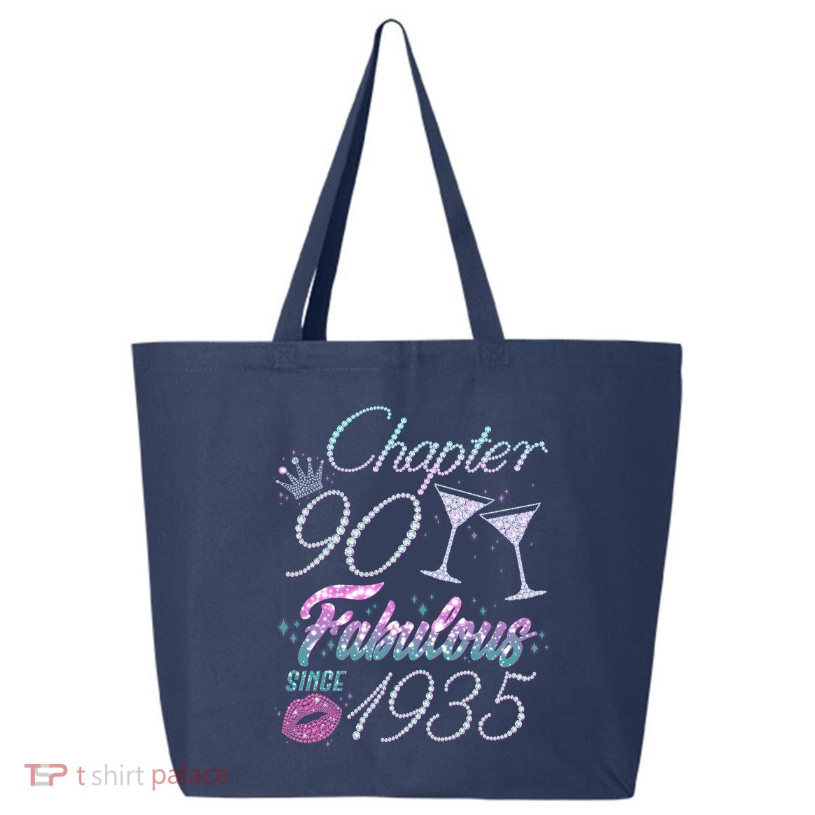 Cute Chapter 90th Birthday Fabulous Since 1935 25L Jumbo Tote
