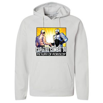 Capital Combat 90 Return Of Robocop Performance Fleece Hoodie