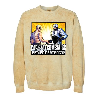 Capital Combat 90 Return Of Robocop Colorblast Crewneck Sweatshirt